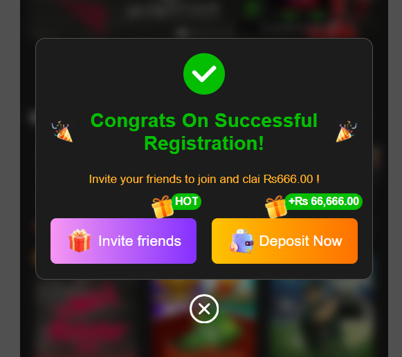 X666 Game Welcome Bonus